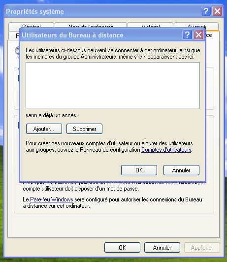 Donner la liste des utilisateurs autorisés à se connecter Donner la liste des utilisateurs autorisés à se connecter
