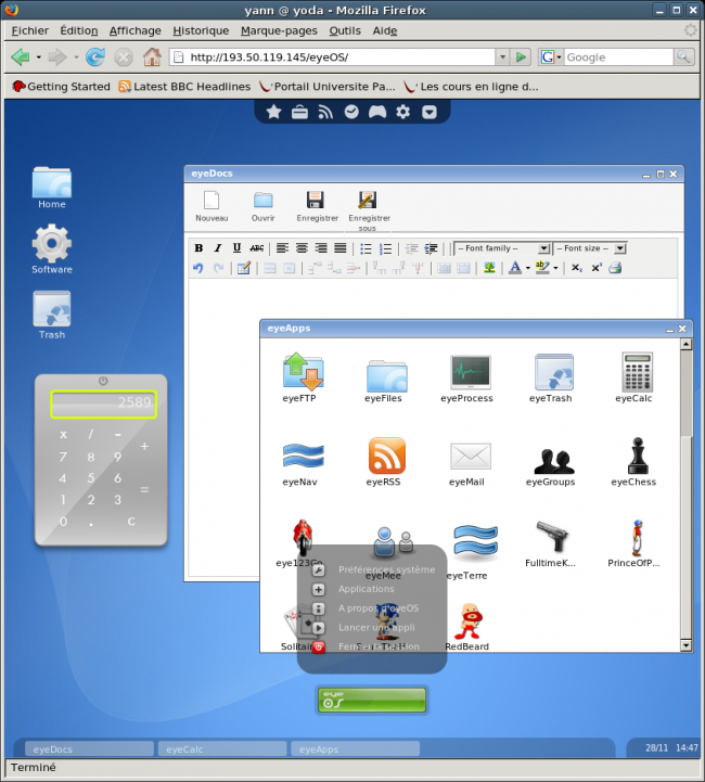 Bureau en cours Bureau en cours